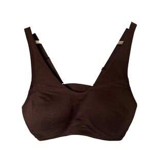Women’s Brown Wireless Sports Bra - Supportive Comfort